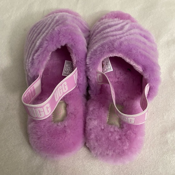 UGG Australia Kids Fluff Yeah Wavy Slides - Picture 4 of 6